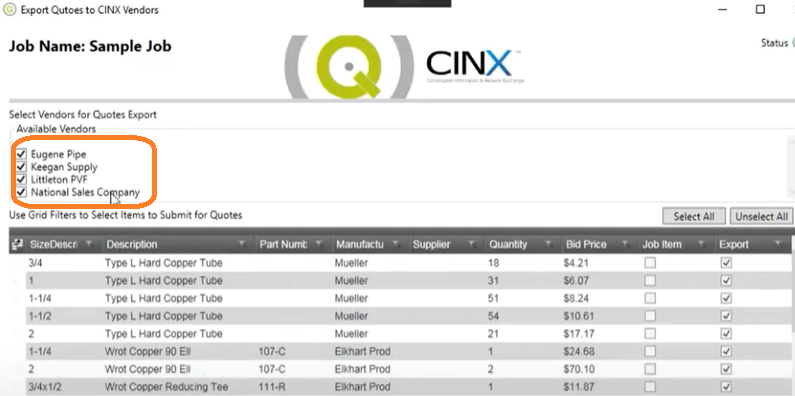 3 vendor selection USE